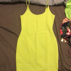 Lime green dress